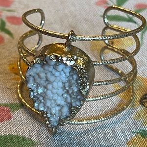 Stone Adjustable Bracelet Cuff